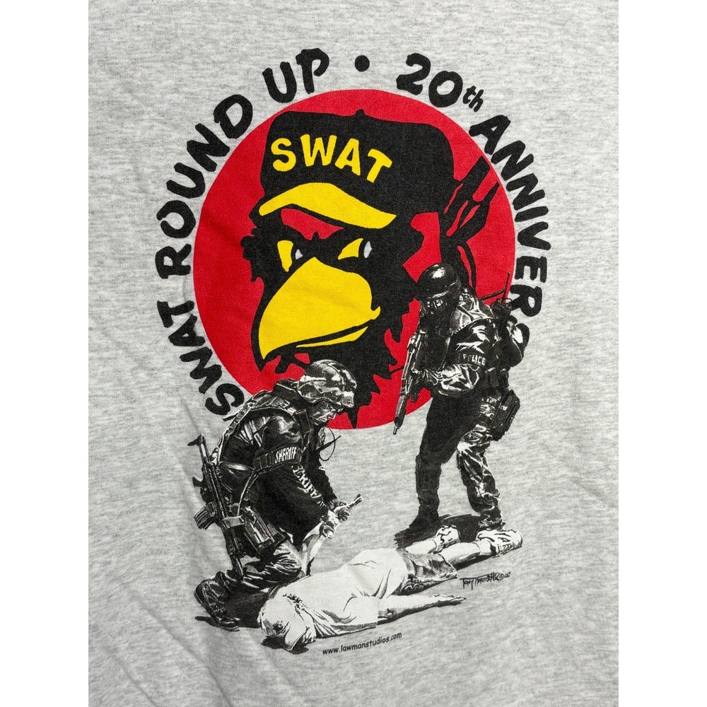 2002 SWAT Round-Up Orlando Florida Shirt Men's Large Y2K Police Law Enforcement